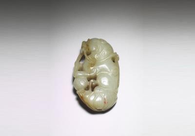 图片[2]-Pei pendant with design of lion playing a ball, Yuan dynasty, 1271-1368 C.E.-China Archive